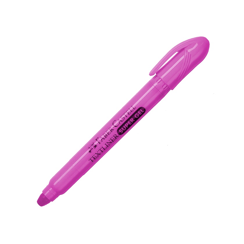 Destacador Faber-Castell Súper gel Tipo Lápiz Rosado