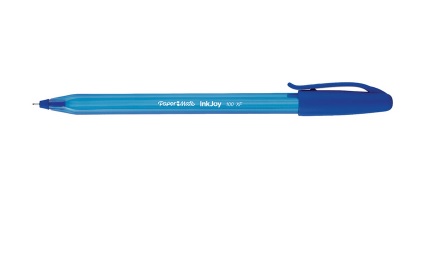 Lápiz Pasta Paper Mate Kilométrico InkJoy 100 XF Punta Fina 0.7 mm Azul