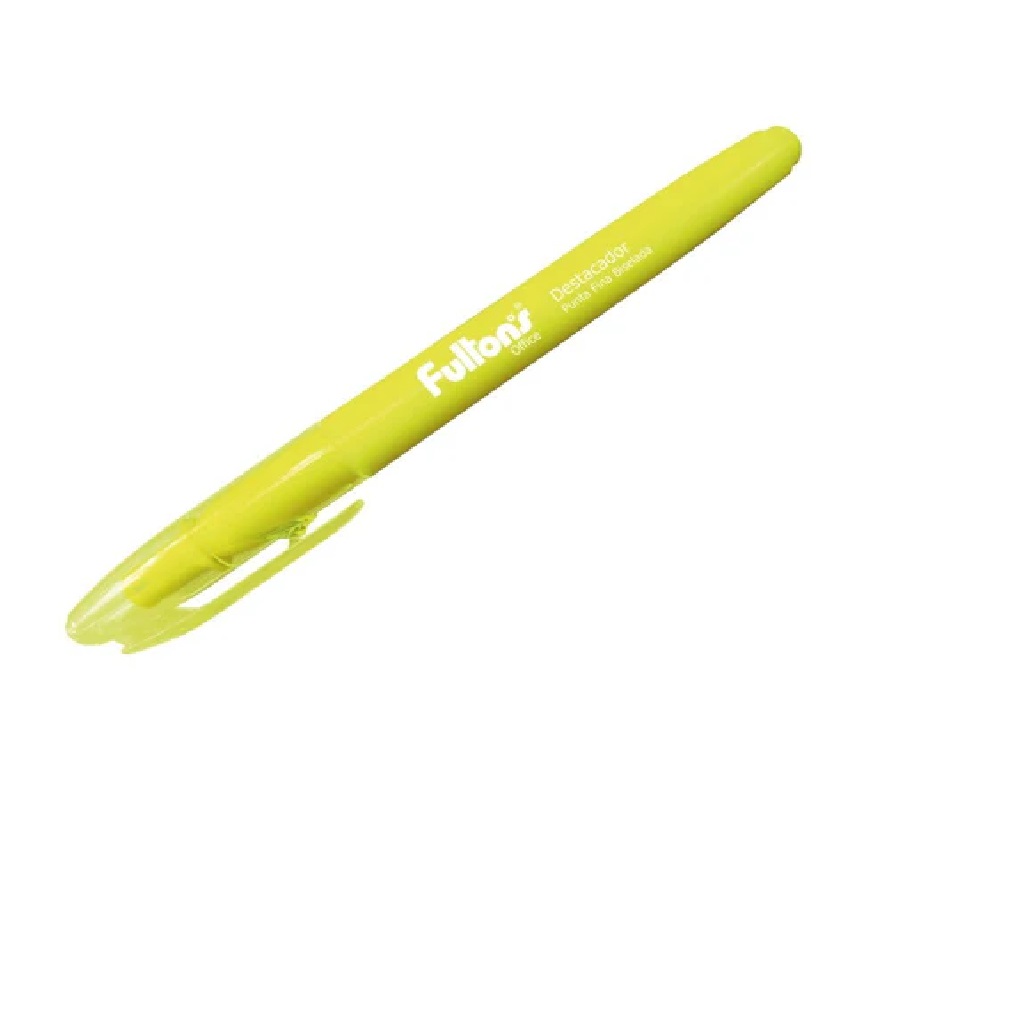 DESTACADOR DE BOLSILLO AMARILLO FULTONS