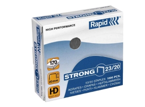 CORCHETES 23/20 DE 1000 RAPID PARA 170 HOJAS