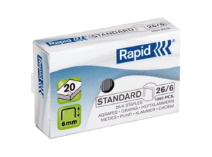CORCHETES 26/ 6 DE 1000 RAPID PARA 20 HOJAS
