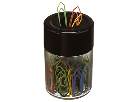 PORTACLIPS MAGNETICO NEGRO GRIS ACRILICO ACRIMET