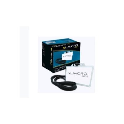 PORTA CREDENCIAL 9 X 6 CM C/CORDON NEGRO LAVORO PRECIO X UNIDAD