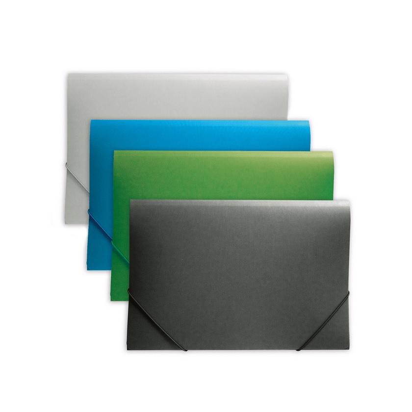 CARPETA CARTERA OFICIO AUCA CON ELASTICO VINIL COLORES SURTIDOS