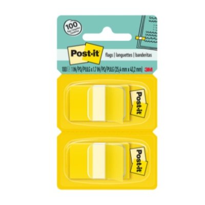 Banderita Adhesiva 3M Post-It Standard Amarillo Set de 100 Hojas