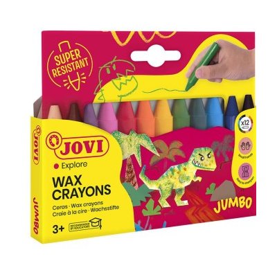 Lápices de Cera Jovi Jumbo 12 colores