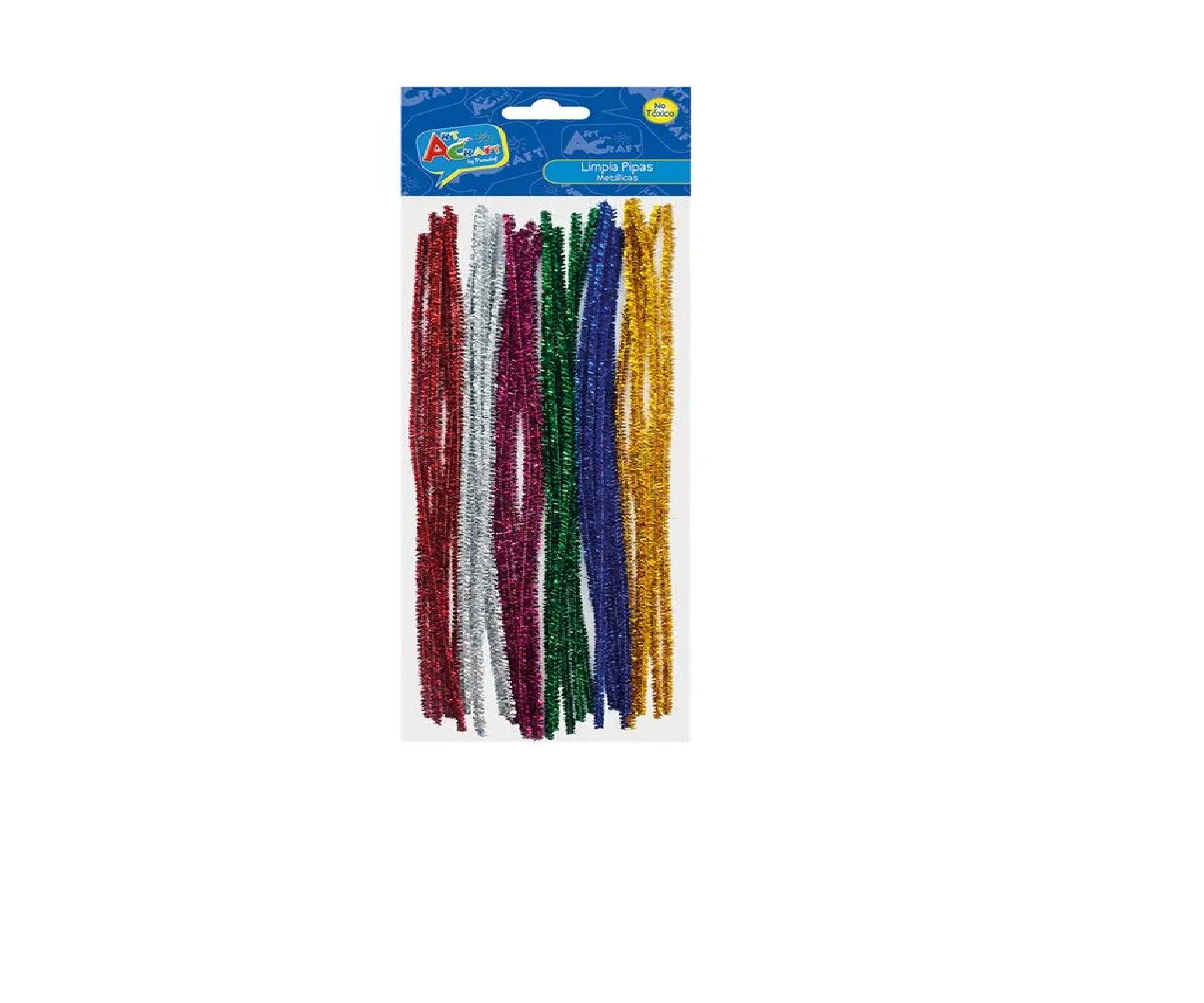 LIMPIA PIPA COLORES METALICOS 30 CM PRECIO X 100 UNIDADES