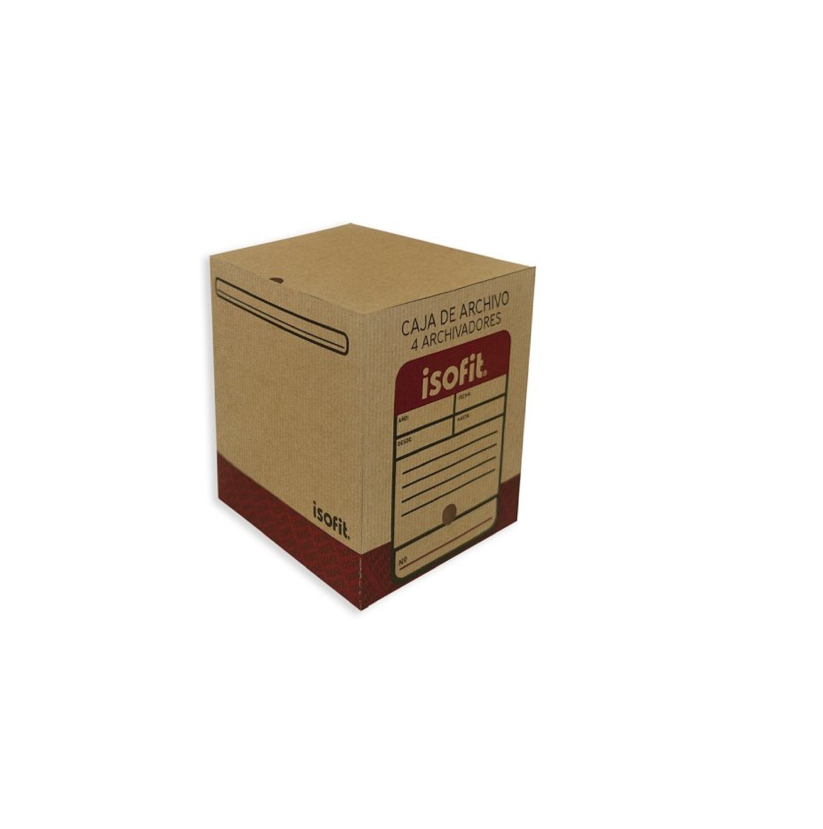 Caja de Archivo Isofit 4 Archivadores 395x314x361 mm