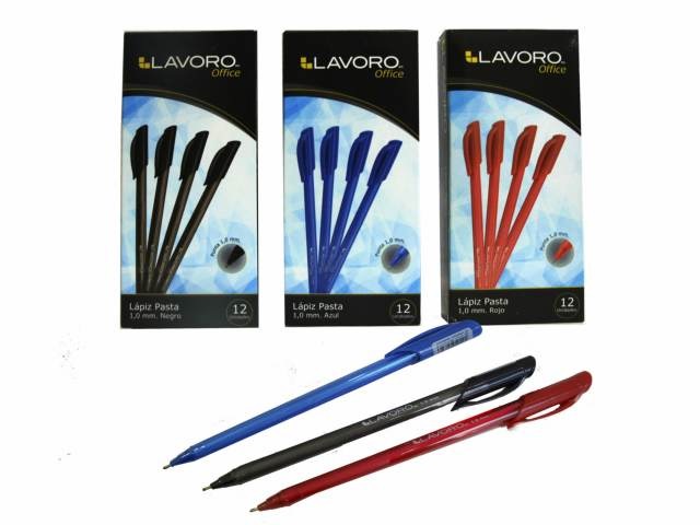 LAPIZ TINTA SEMI GEL LAVORO ROJO PRECIO X UNIDAD