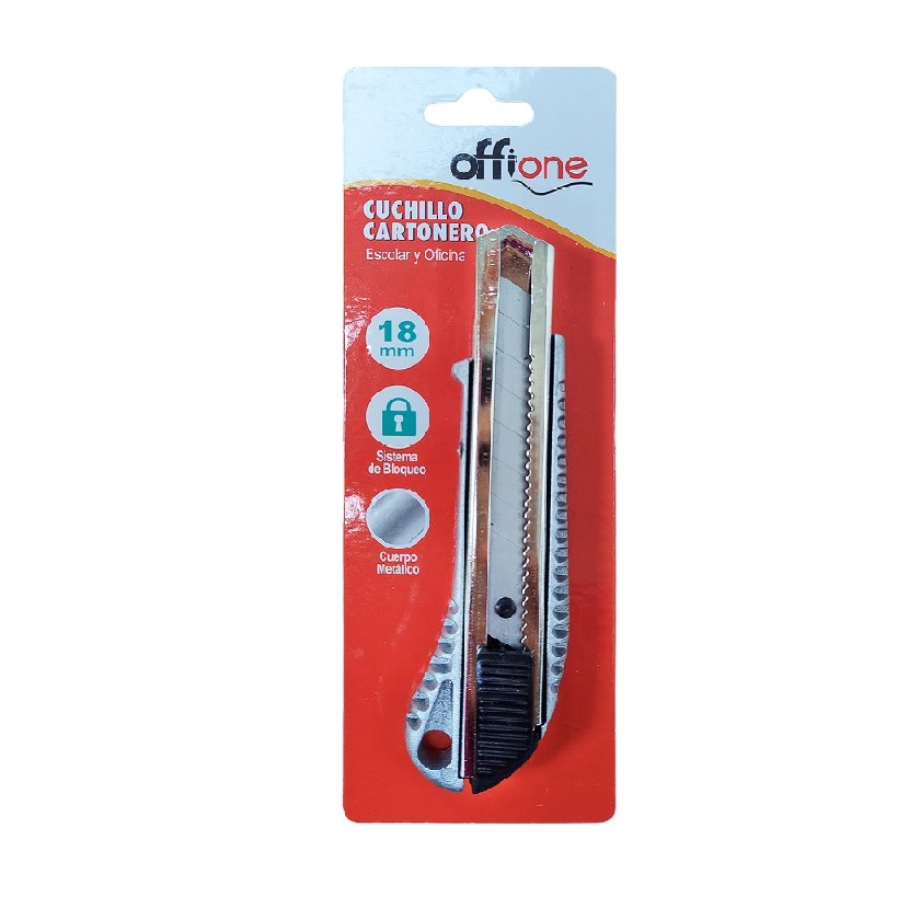 Cuchillo Cartonero Offione Grande Metálico