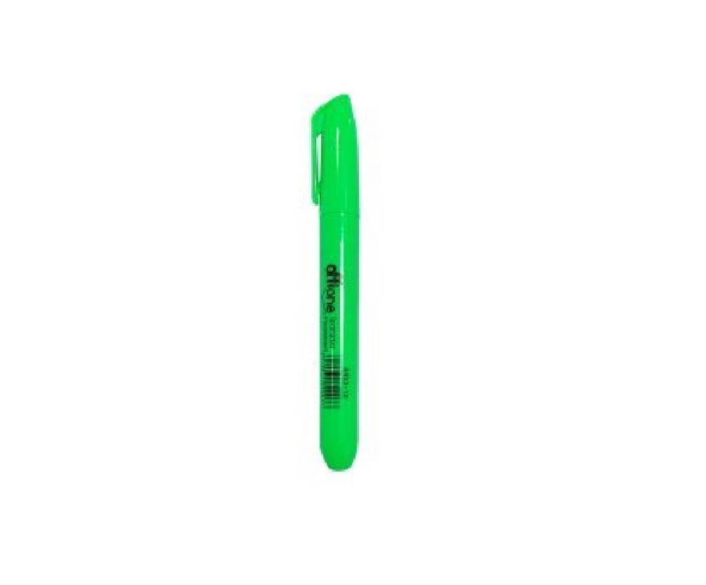 Destacador Offione Tipo Lápiz Verde Fluorescente