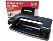Perforadora Offione Metal Chica 10 cm Negro