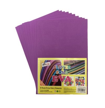 Goma Eva Offione Violeta 40X60 Cm Paquete de 10 Unidades