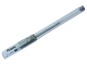 BOLIGRAFO GEL 0.8 METALICO TORRE PLATEADO