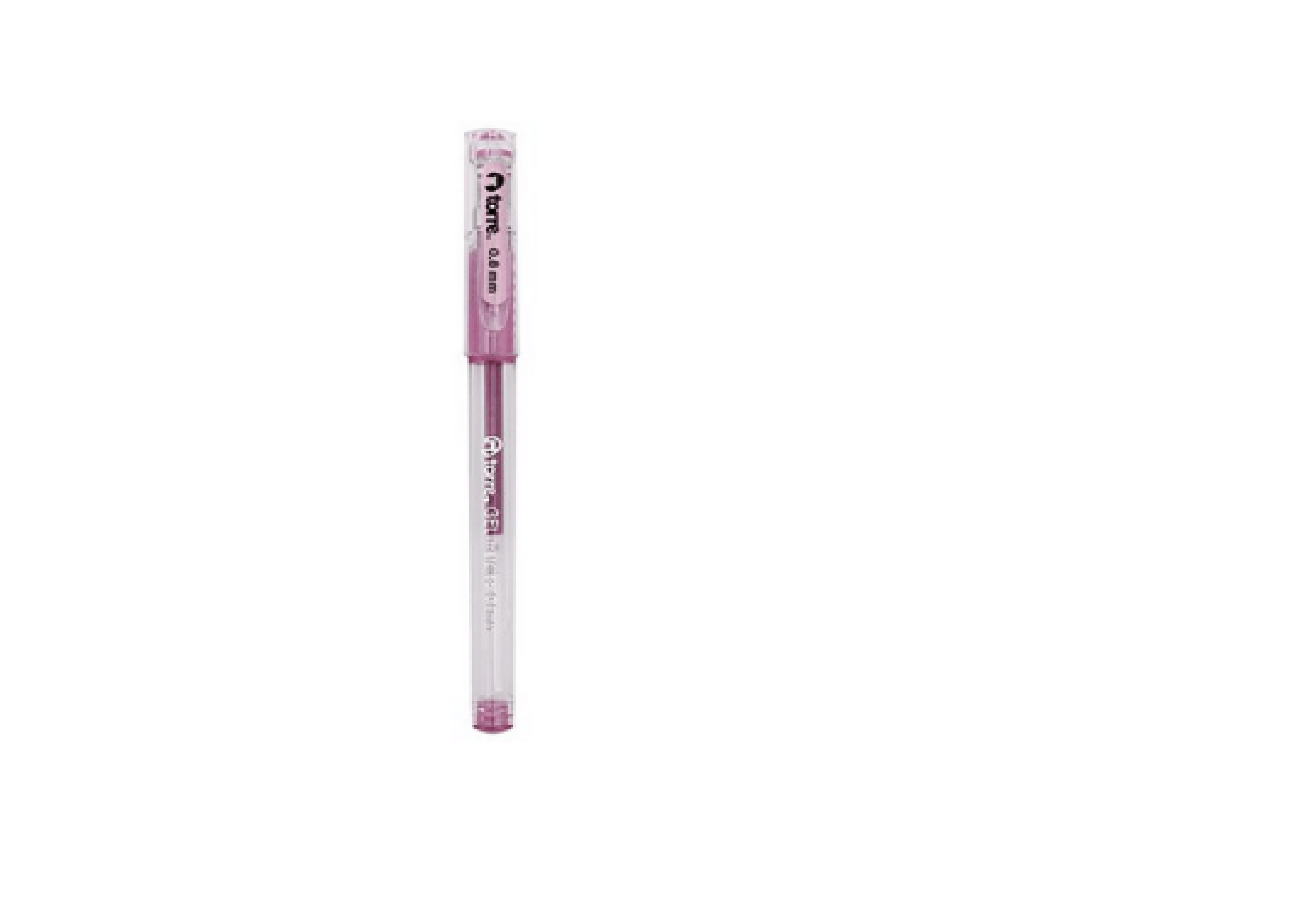 Bolígrafo Gel Torre Punta Metálica 0.8 mm Rosado
