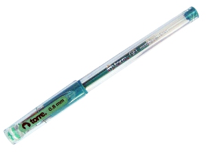 BOLIGRAFO GEL 0.8 METALICO TORRE VERDE