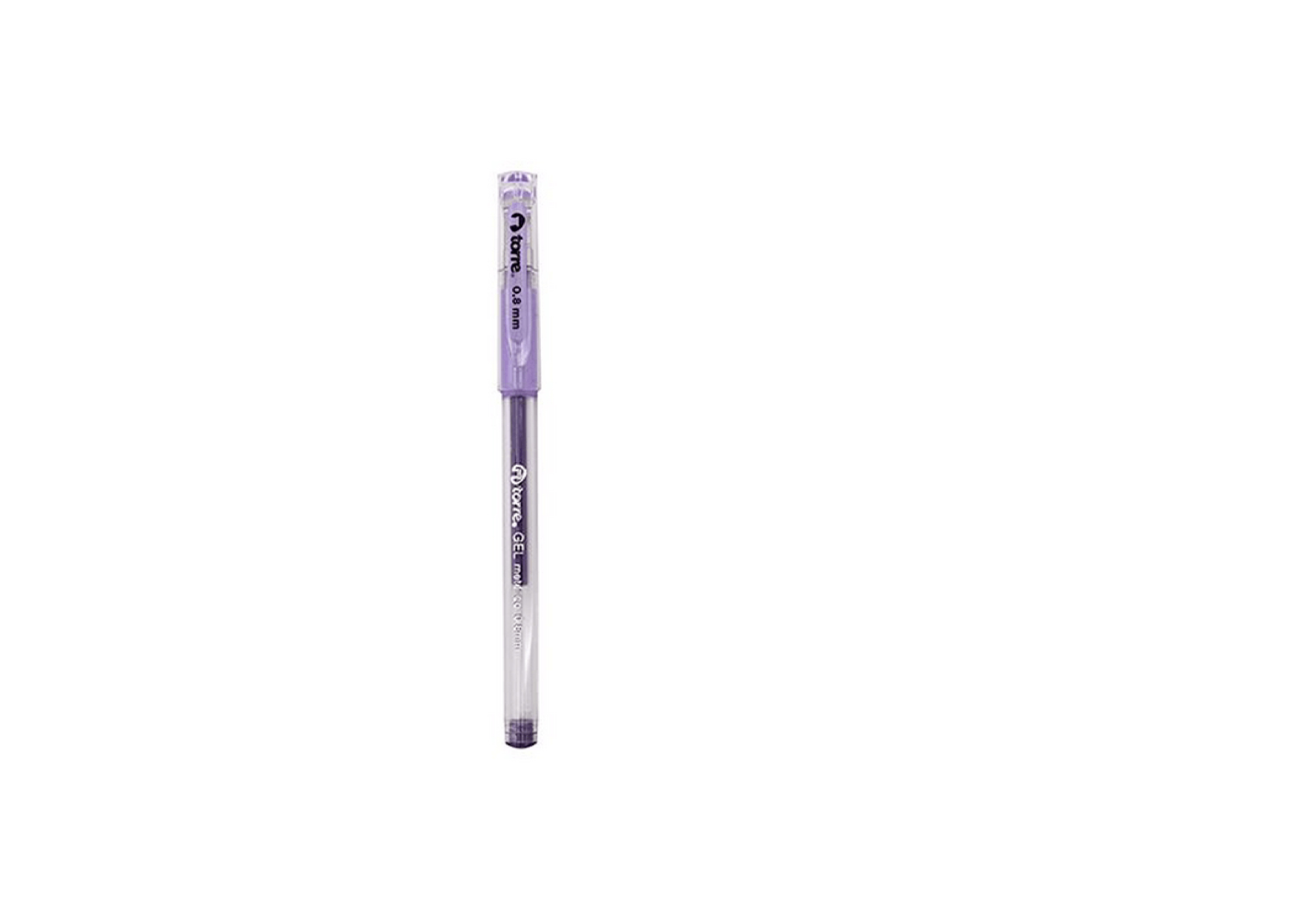 Bolígrafo gel Torre 0.8 Metálico Violeta
