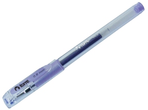 BOLIGRAFO GEL 0.8 METALICO TORRE VIOLETA