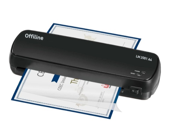 MÃ¡QUINA PLASTIFICADORA OFFILINE LM2001A4 (TERMOLAMINADORA)