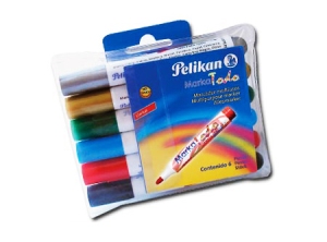 MARCADOR MULTIUSO 6 COL.PELIKAN MARKATODO
