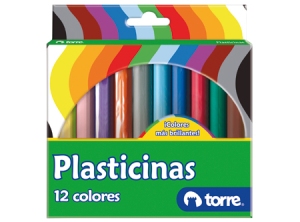 PLASTICINA 12 COLORES TORRE IMAGIA