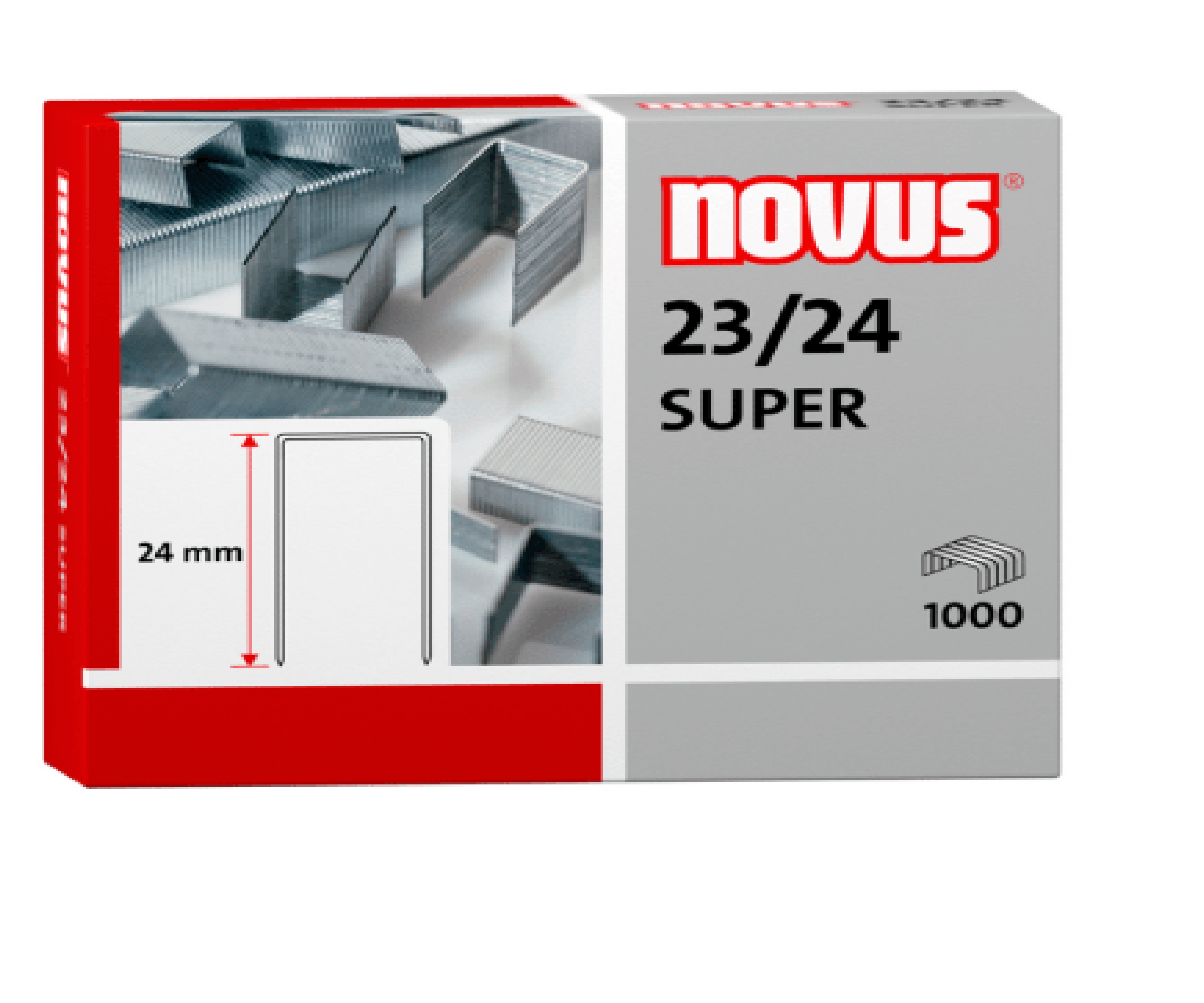 Corchetes Novus 23/24 Caja de 1000 Unidades