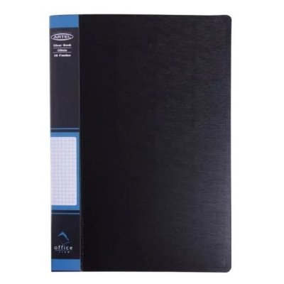Carpeta Artel Carta 20 Fundas Negro