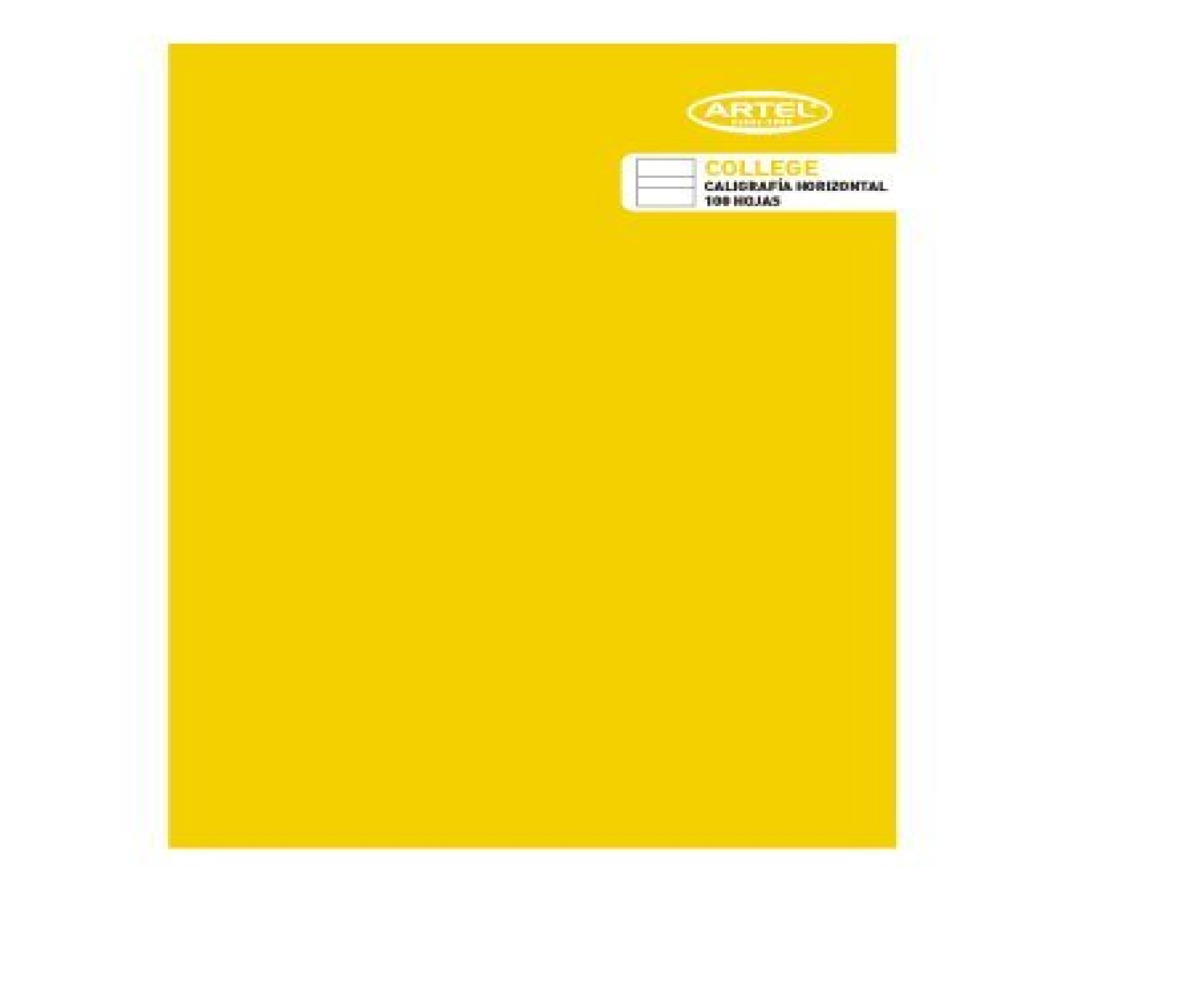 Cuaderno College Artel Caligrafía Horizontal 100 Hojas
