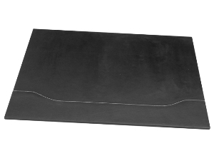 CARPETA ESCRITORIO CUERO 40X60 NEGRO CLASICA