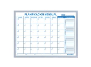 PLANIFICADOR MENSUAL MAGNETICO DATAZONE 60X45 CM.