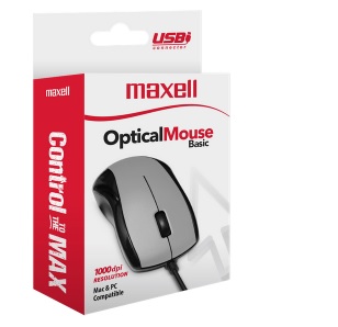 Mouse con Cable Maxell Mowr-101 Usb Óptico Silver