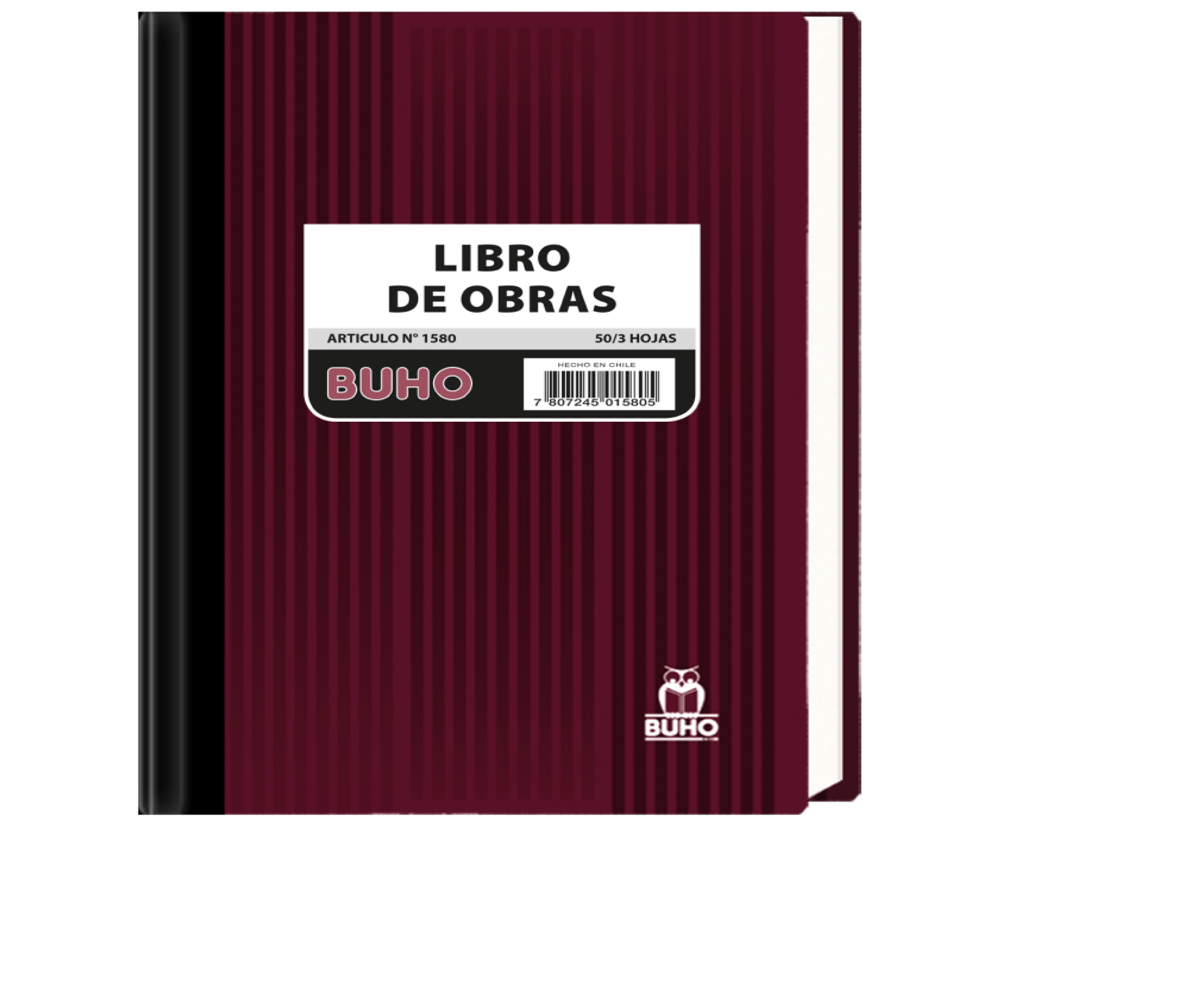 Libro de Obras Buho Triplicado Autocopiativo 1580 50/3 Hojas