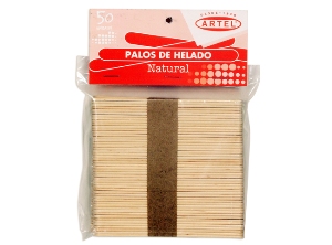 PALOS HELADO BOLSA X 50 UND. ARTEL