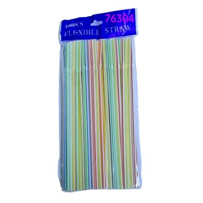 Bombilla Flexible Latina 25 Cm Paquete de 100 Unidades