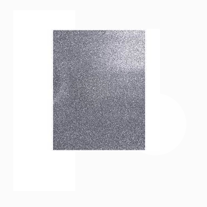 GOMA EVA GLITTER PLATEADO 40X60 CM