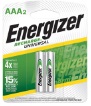 Pilas Recargables Energizer Aaa 2 Unidades