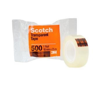 Cinta Adhesiva 3M Scotch Cristal 18 mm X 25 M