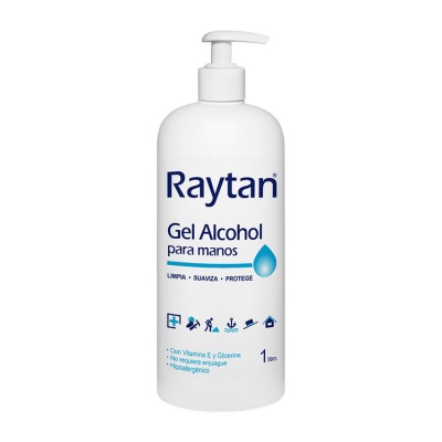 Alcohol Gel Raytan 70% Vitamina E y Glicerina 1 L