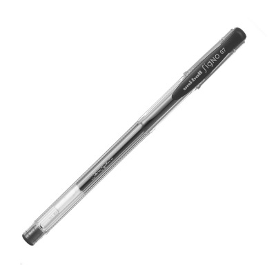 Bolígrafo Gel Uniball UM-100 Signo 0.7 mm Negro