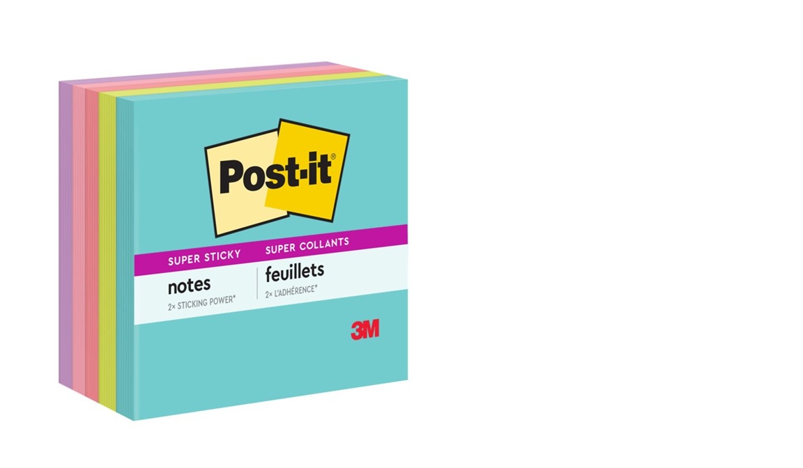 Nota Adhesiva 3M Post-It Super Sticky Cubo 76X76 Mm