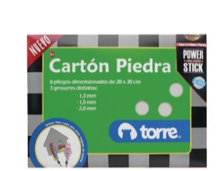 Carpeta Arte Torre Cartón Piedra 20 cm 30 cm