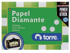 Carpeta Arte Torre Papel Diamante 6 Pliegos