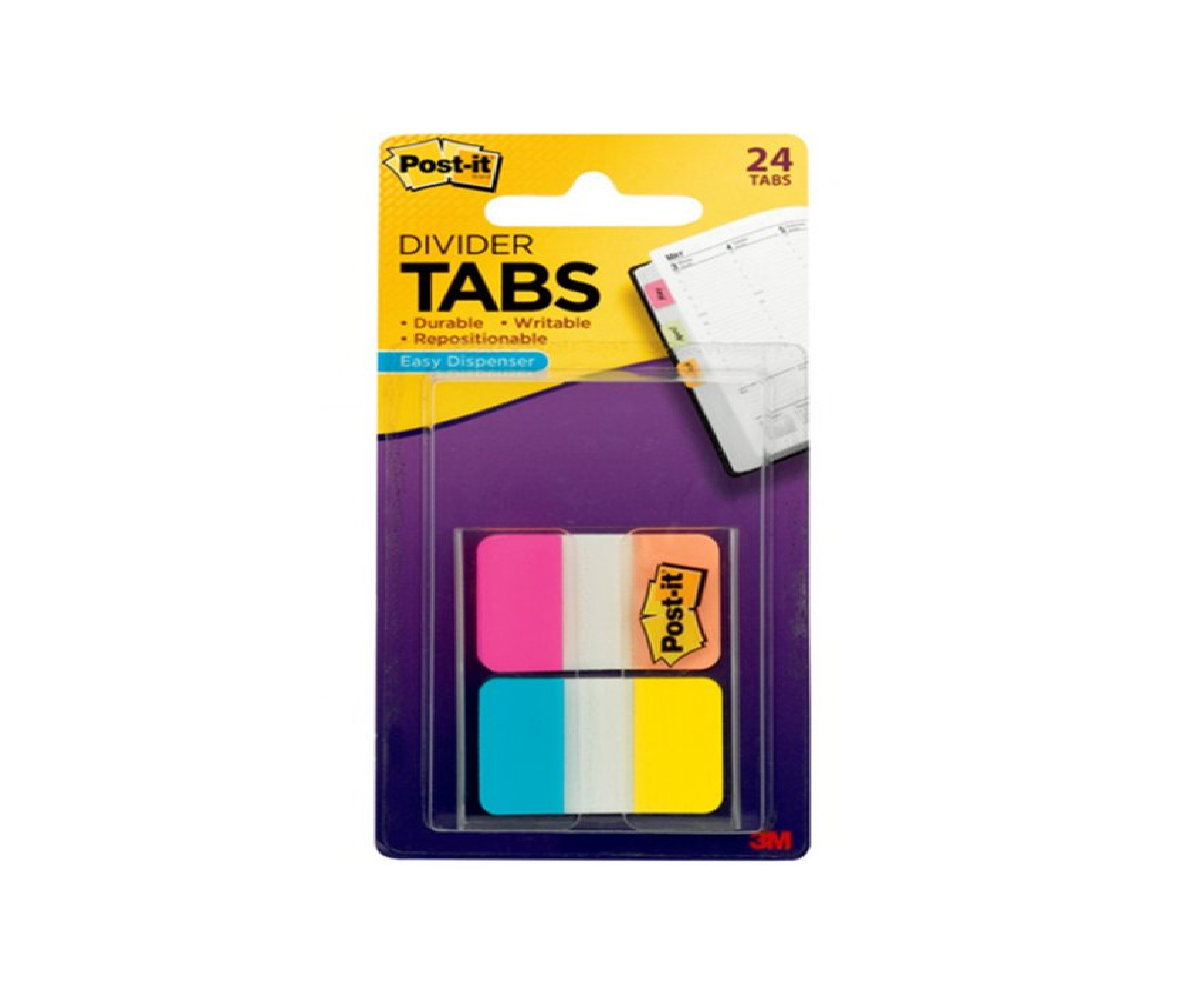 Separador de Página 3M Post-It Banderita Dura grande 4 Colores