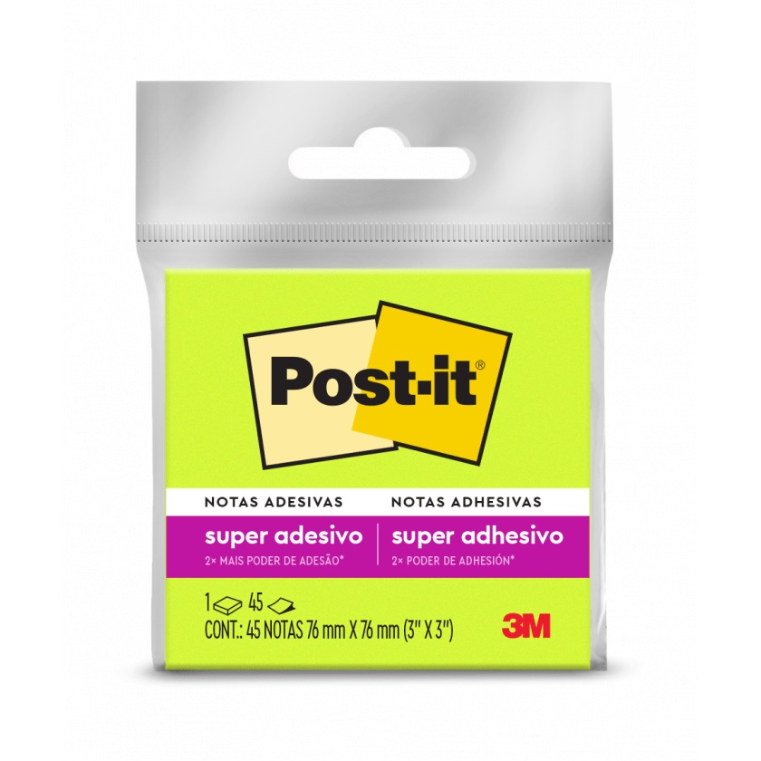 NOTAS ADHESIVAS 3M POST-IT VERDE 45 HOJAS 76X76 MM