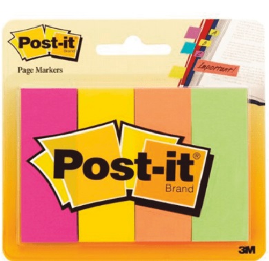 Separador de Página Post-It Banderita 671-4AF Colores Variados 200 Hojas