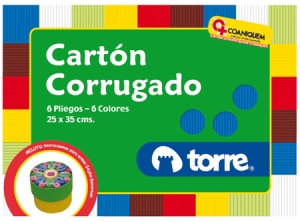 CARPETA ARTE TORRE CARTON CORRUGADO 6 HOJAS