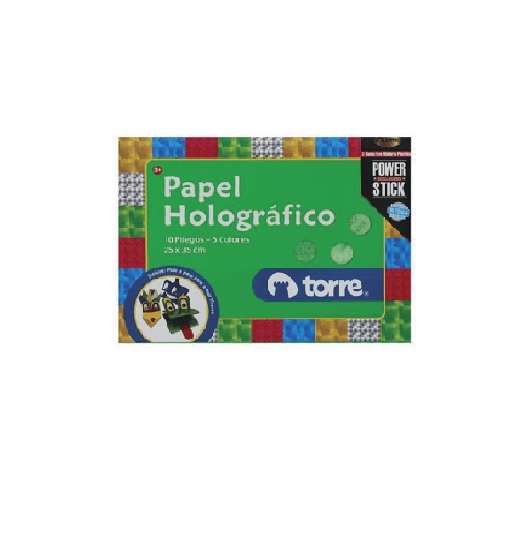 Carpeta con Cartulina Holográfica Torre 10 Pliegos