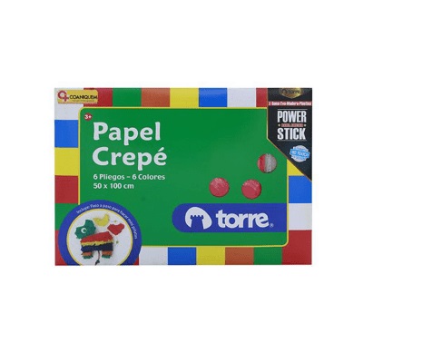 Carpeta Arte Torre Papel Crepé 6 Hojas