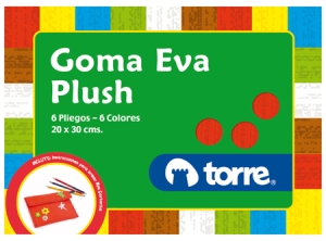 CARPETA ARTE TORRE GOMA EVA PLUSH 6 HJS