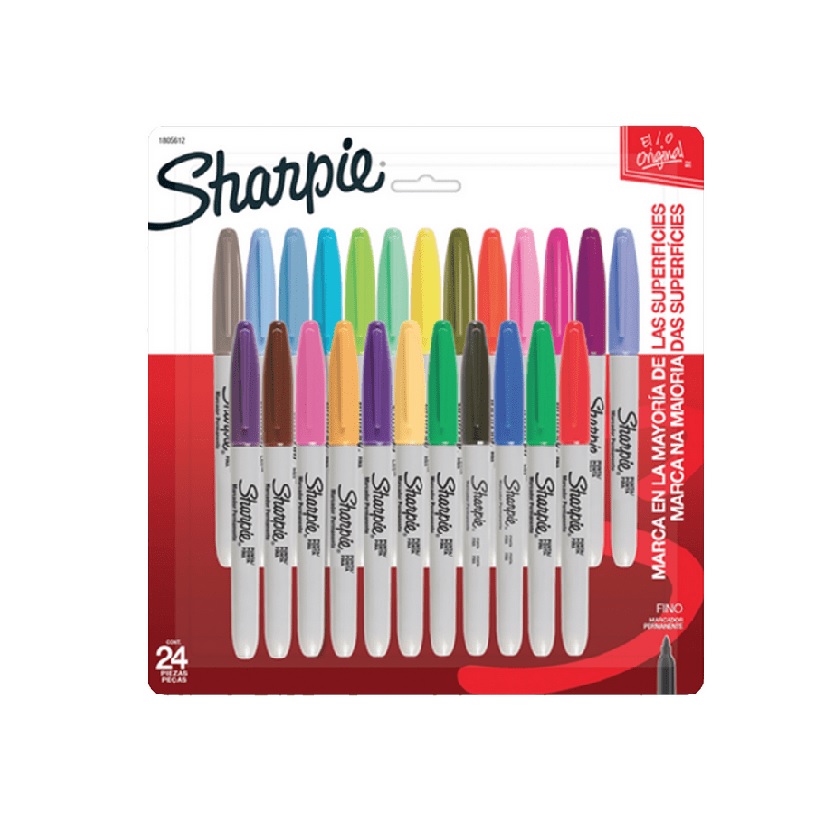 Marcador Permanente Sharpie Multiuso 1.0 mm 24 Colores